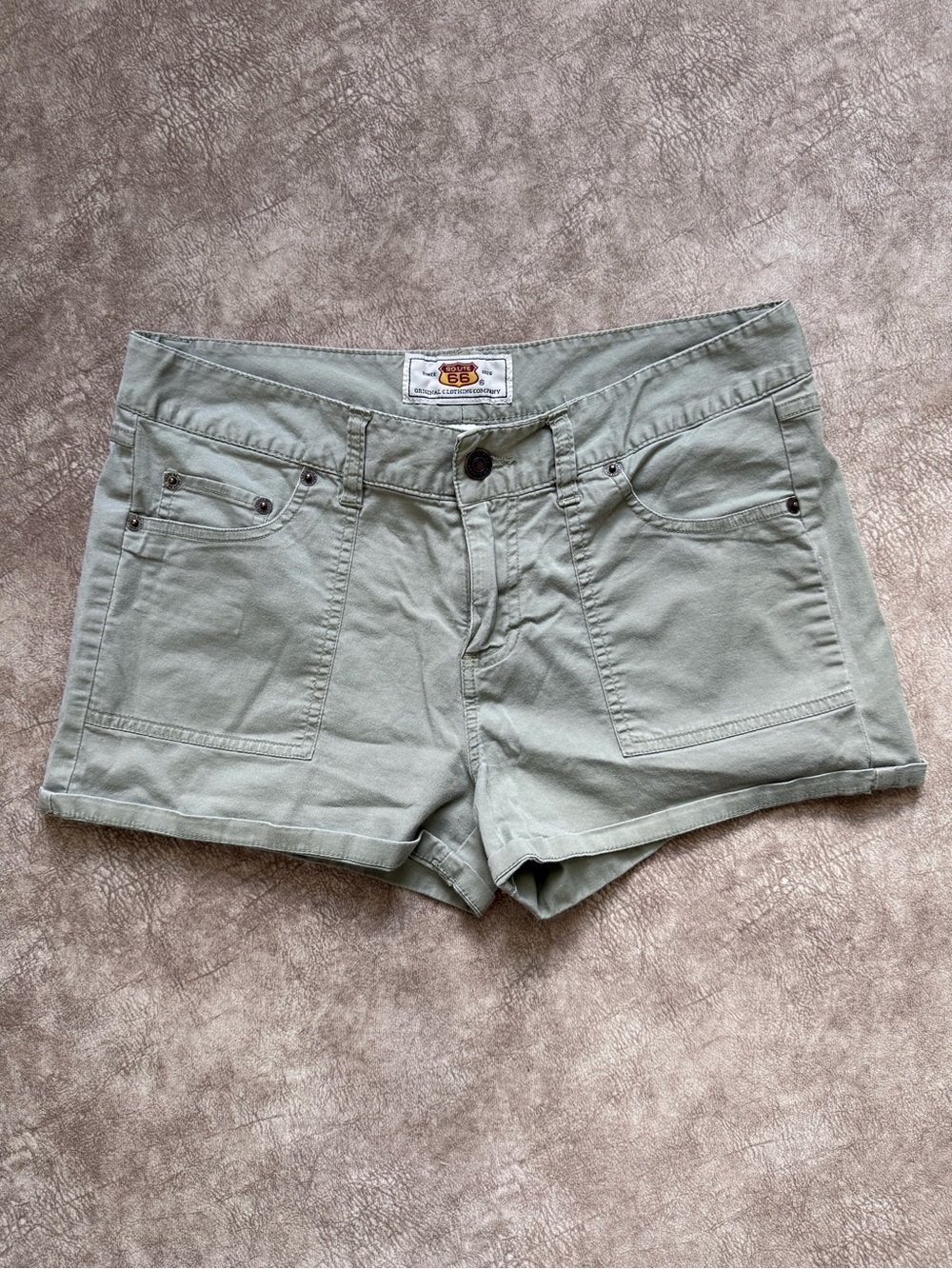 Y2K Route‎ 66 Sage Green Shorts Size 10